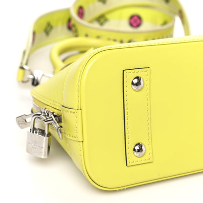Louis Vuitton Epi Jacquard Alma BB Yellow Citron 7 of 11