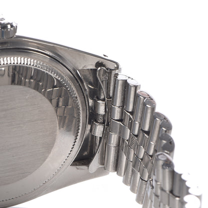 Rolex Stainless Steel 36mm Oyster Perpetual DateJust Watch White 1601 10 of 11