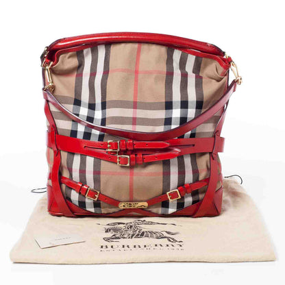 Burberry House Check Bridle Calfskin Medium Gosford Hobo 12 of 12