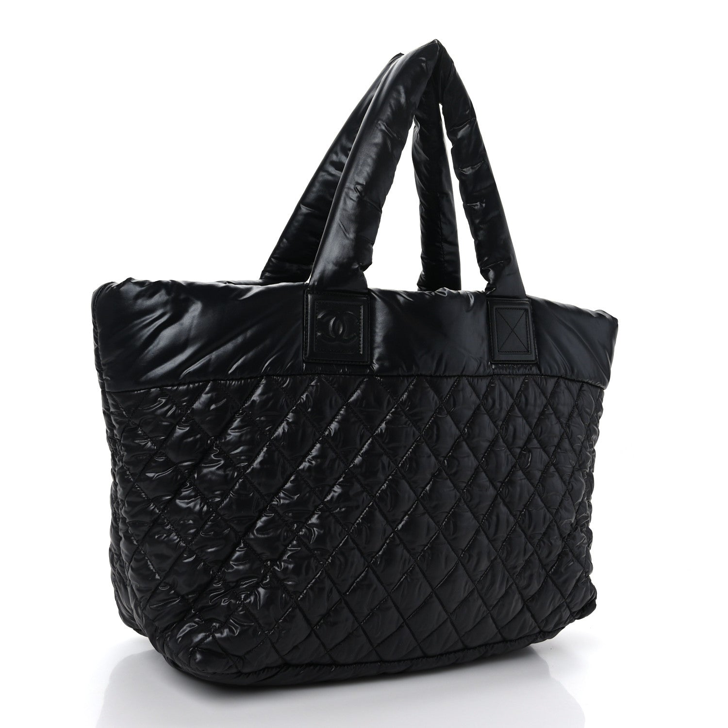 Chanel Nylon Quilted Large Coco Cocoon Tote Black 3 of 9
