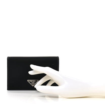 Prada Re-Nylon Saffiano Passport Holder Black 2 of 7