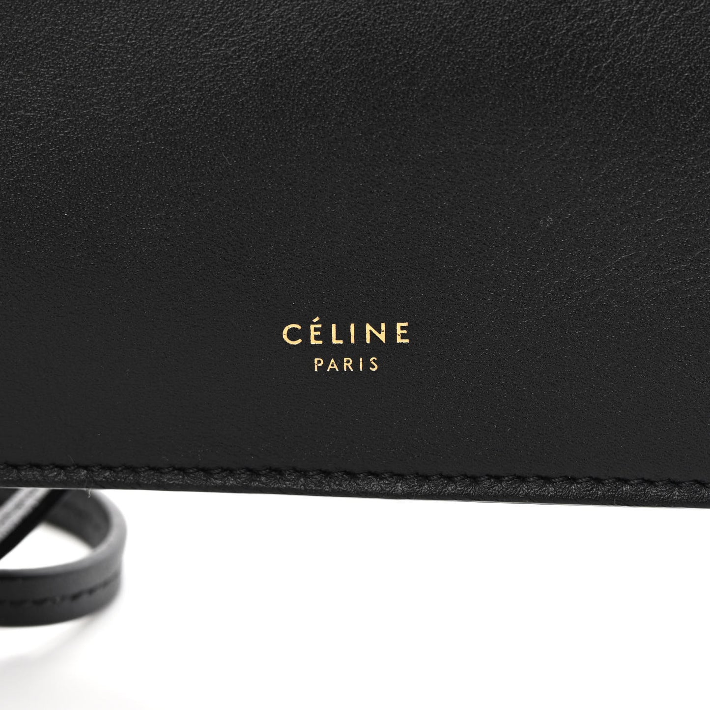 Smooth Calfskin Mini Clasp Bag Black