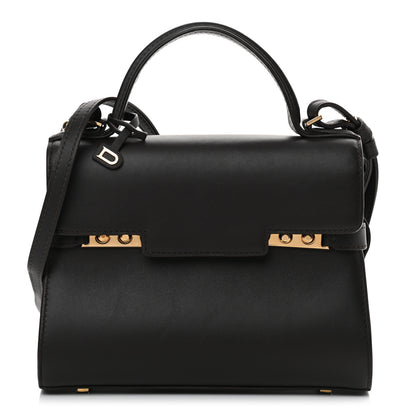 Delvaux Smooth Calfskin Mini Tempete Satchel Brown 1 of 15