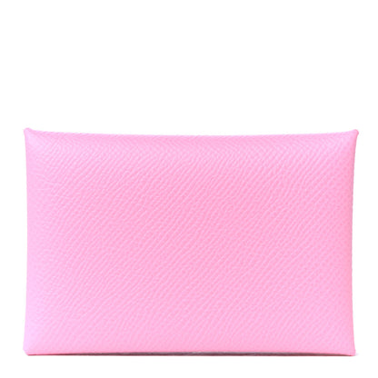 Hermes Epsom Calvi Card Case 5P Pink 1 of 4