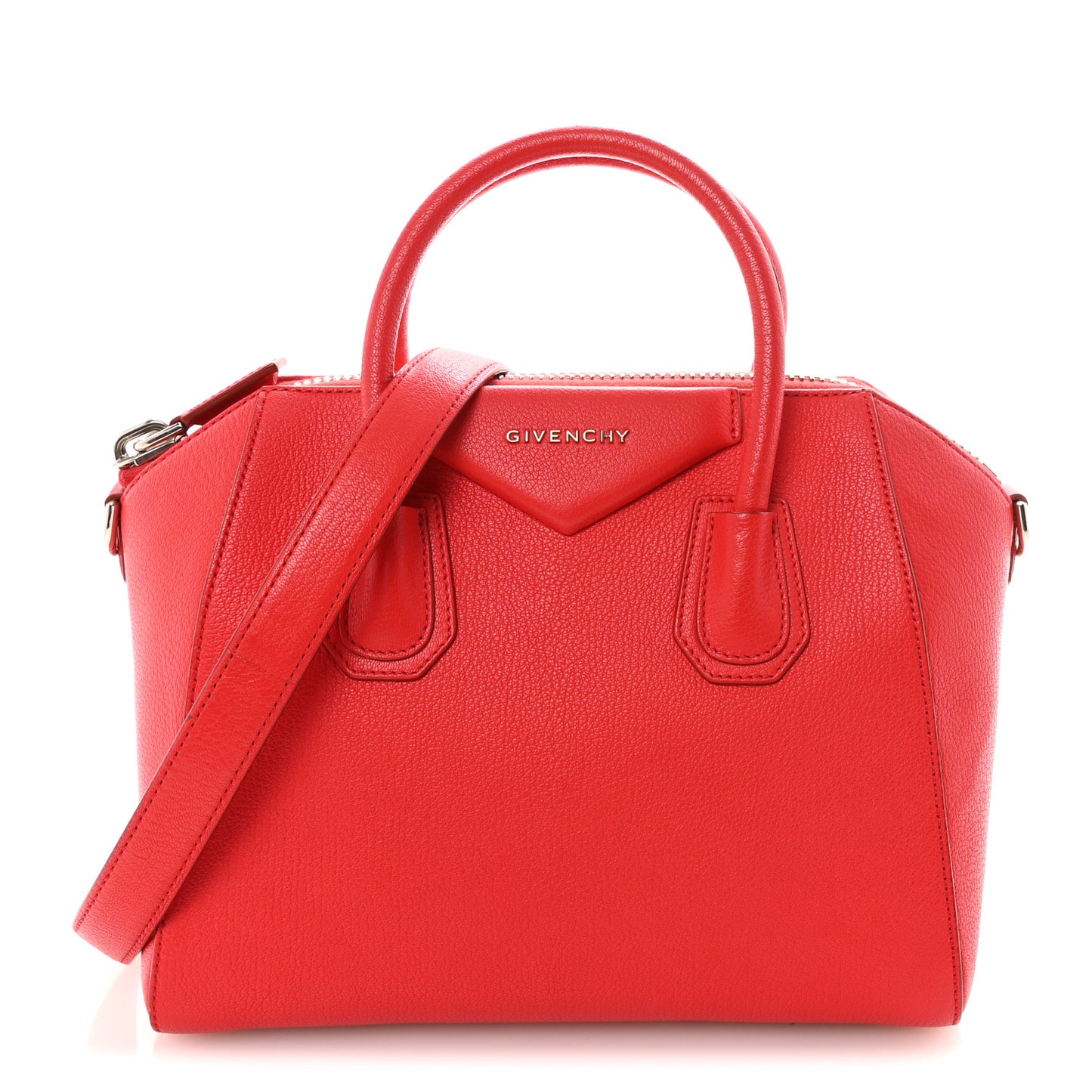 Sugar Goatskin Small Antigona Red