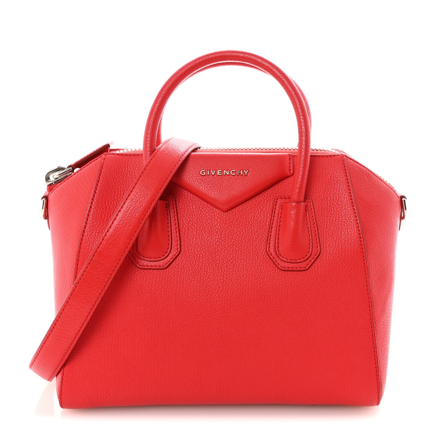 Givenchy Sugar Goatskin Small Antigona Red 1 of 10