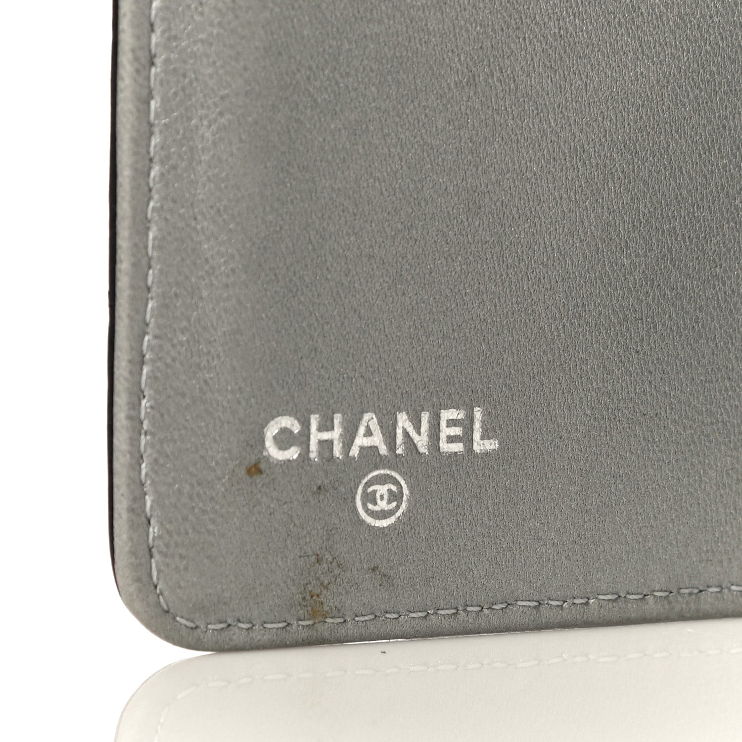 Chanel Lambskin Camellia Embossed Zipped Pocket Wallet Black 7 of 20