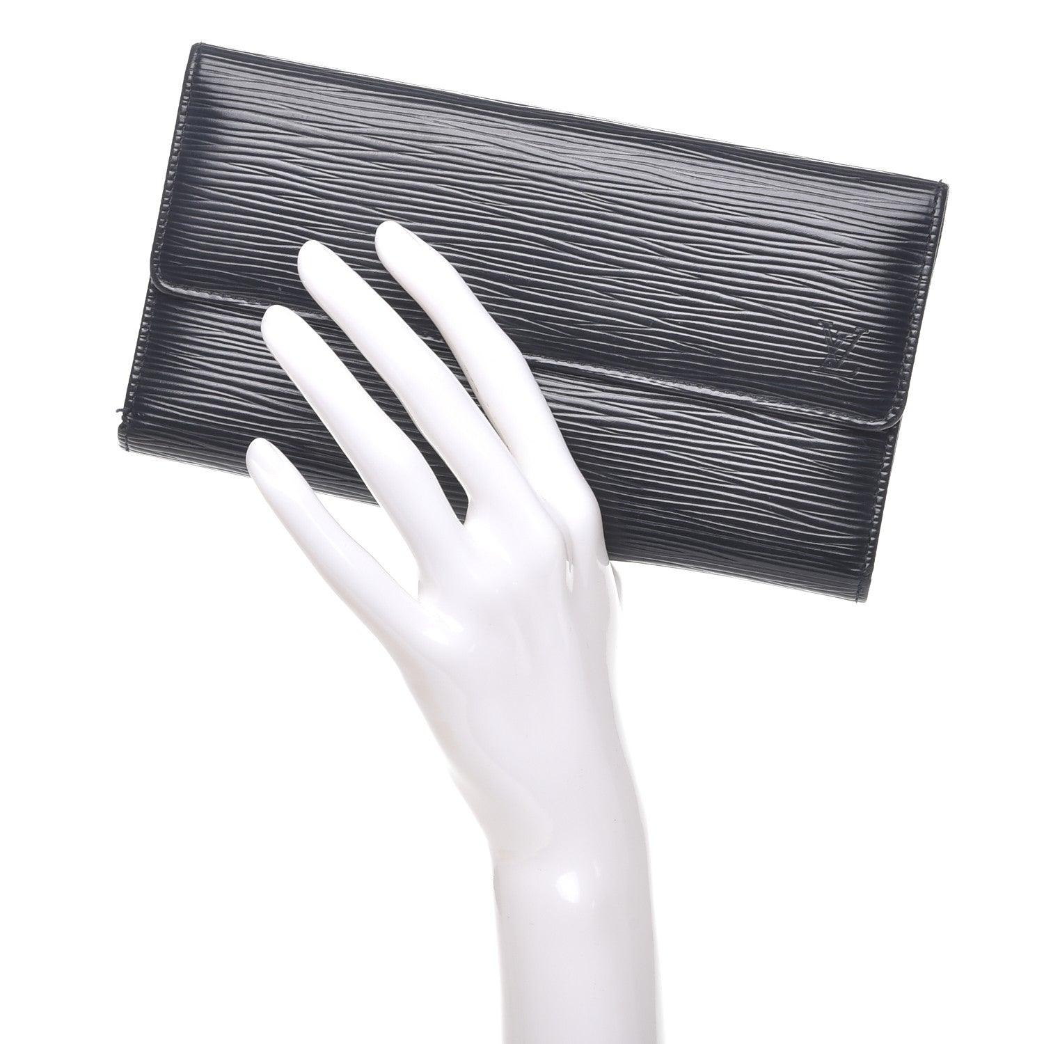Louis Vuitton Epi Porte Tresor International Wallet Black 2 of 9