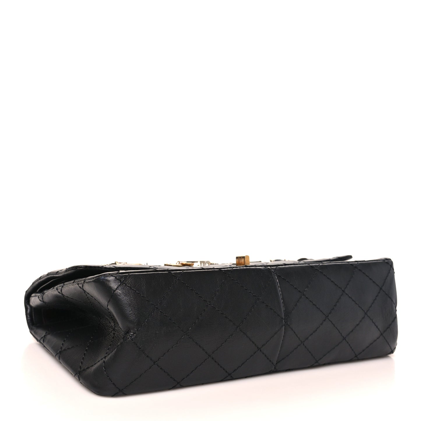 Aged Calfskin Lucky Charms 2.55 Reissue 226 Flap Black