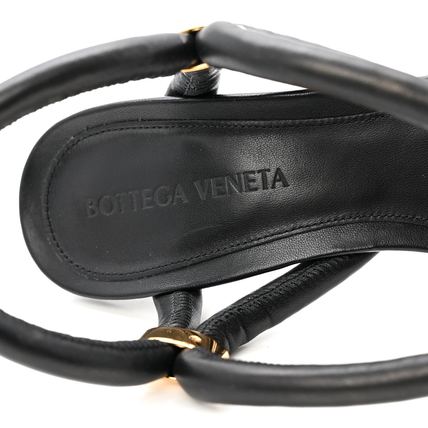 Nappa Stretch Sandals 36 Black