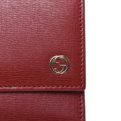 Gucci Calfskin GG Continental Wallet Red 10 of 10
