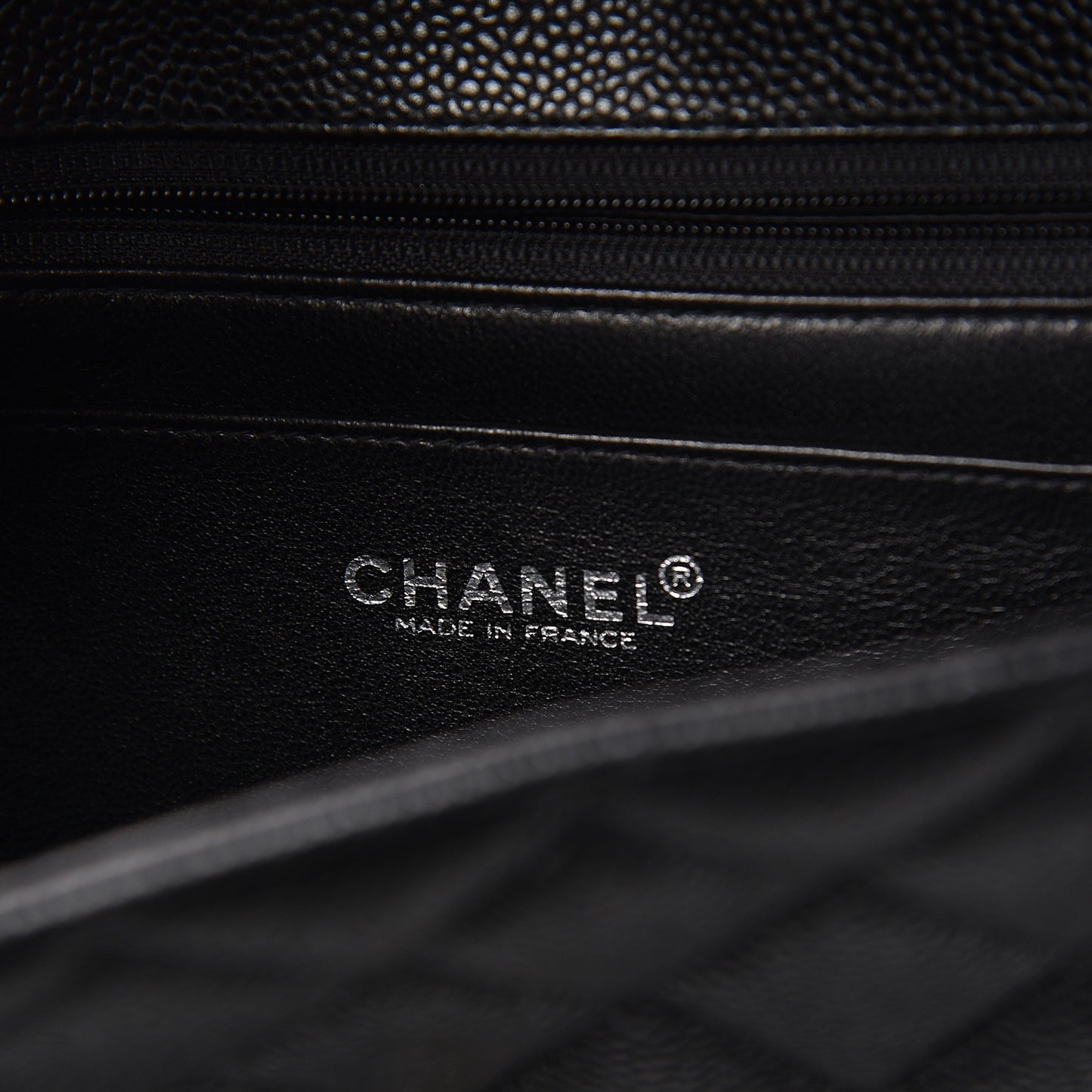 Caviar Quilted Jumbo Single Flap Black