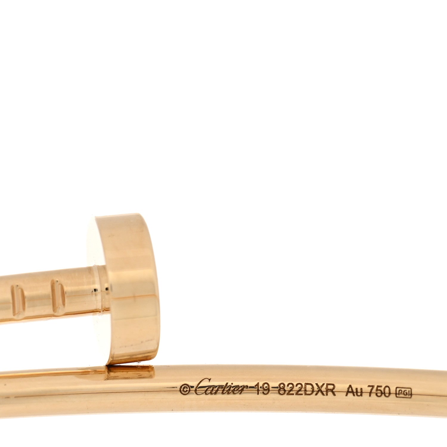 Cartier 18K Yellow Gold Small Juste Un Clou Bracelet 19 3 of 3