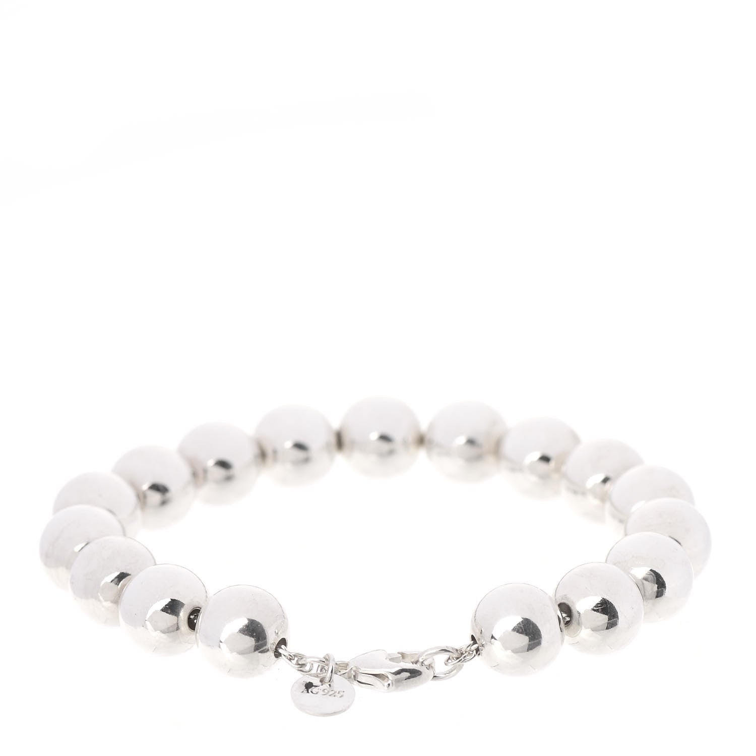 Tiffany Sterling Silver 10mm HardWear Ball Bracelet 2 of 4