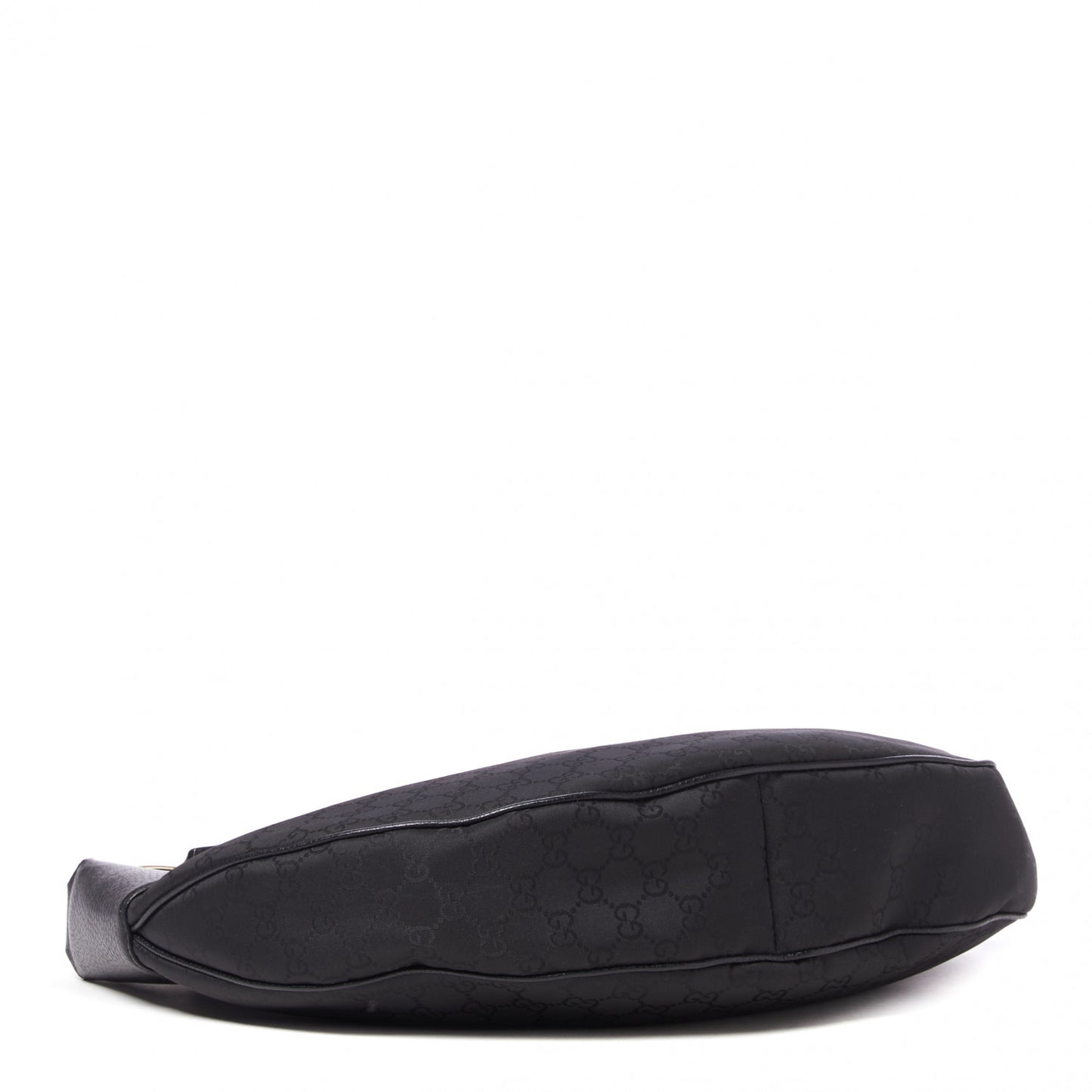 Nylon Monogram Half Moon Hobo Black