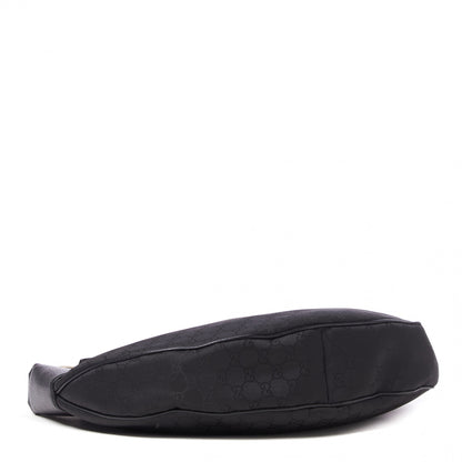 Gucci Nylon Monogram Half Moon Hobo Black 3 of 7