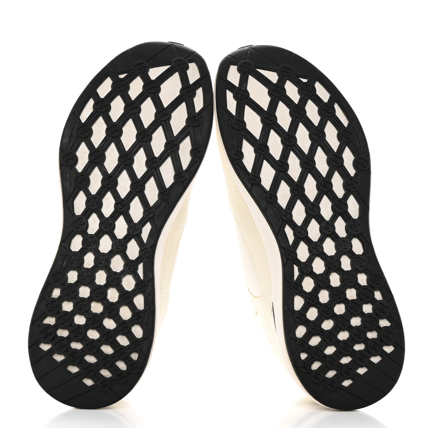 Calfskin Mesh Lycra Suede Womens Logo Sneakers 38 White Black