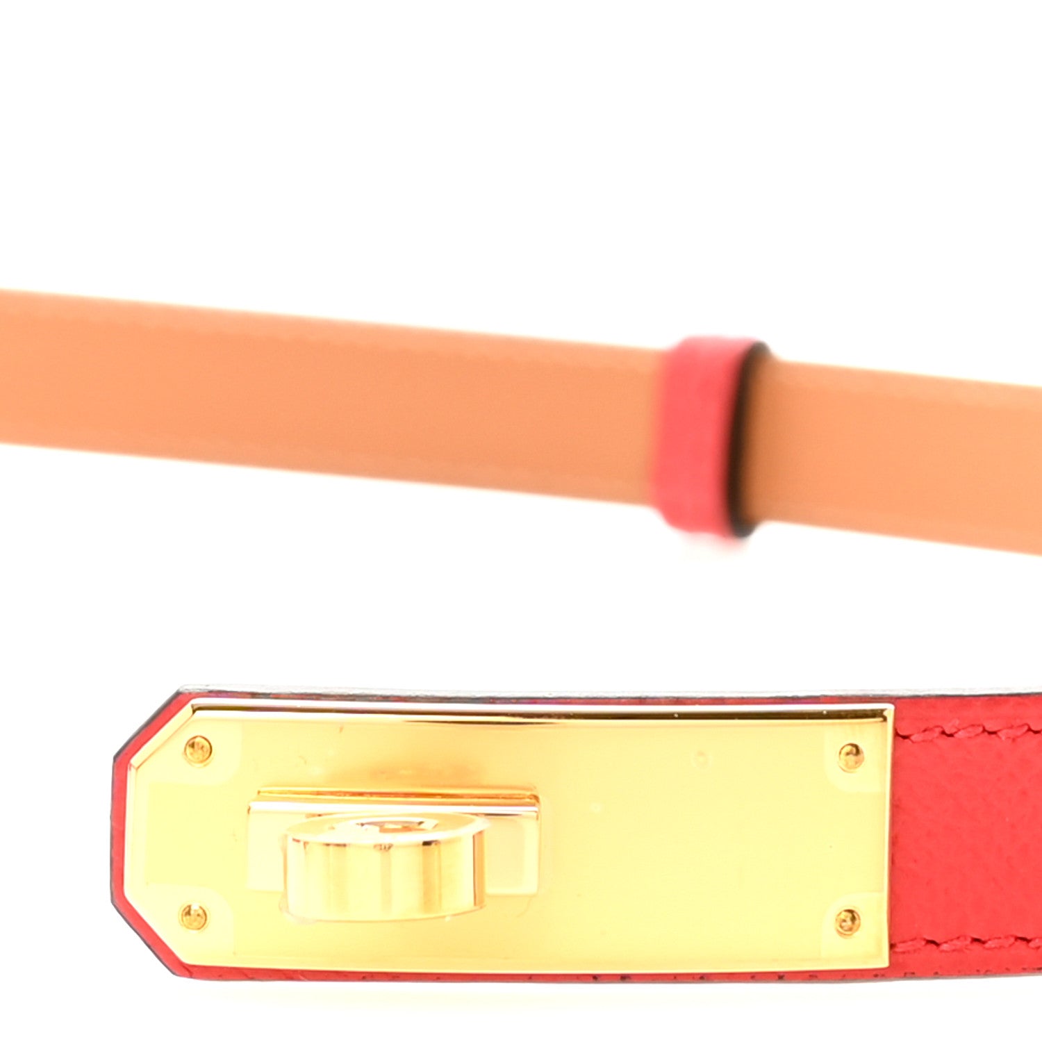 Hermes Epsom Kelly Pocket Belt Rouge Radieux 3 of 4