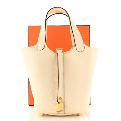 Hermes Taurillon Clemence Picotin Lock 18 PM Nata 11 of 11
