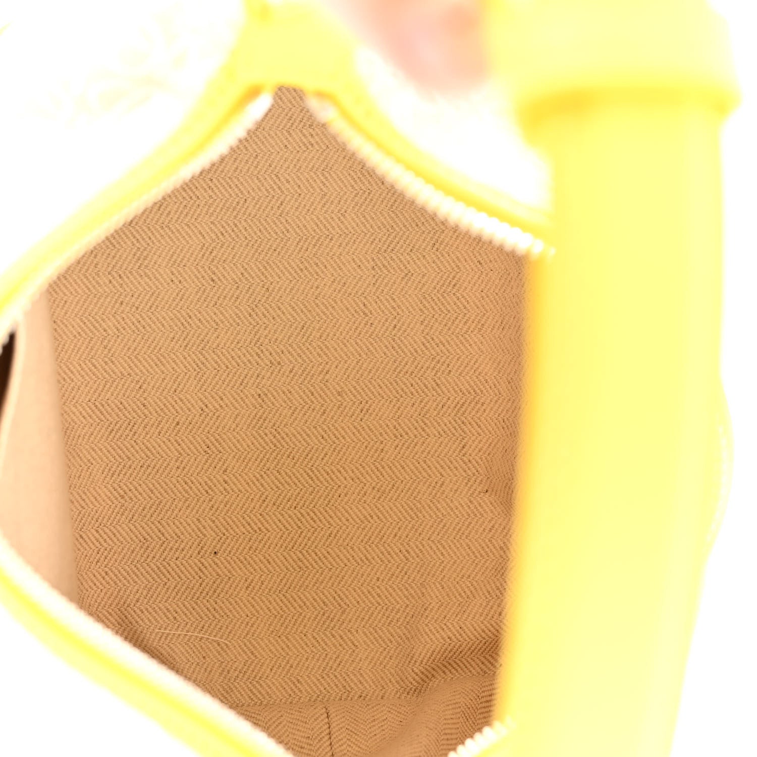 Loewe Jacquard Anagram Calfskin Small Cubi Bag Ecru Lemon 5 of 10