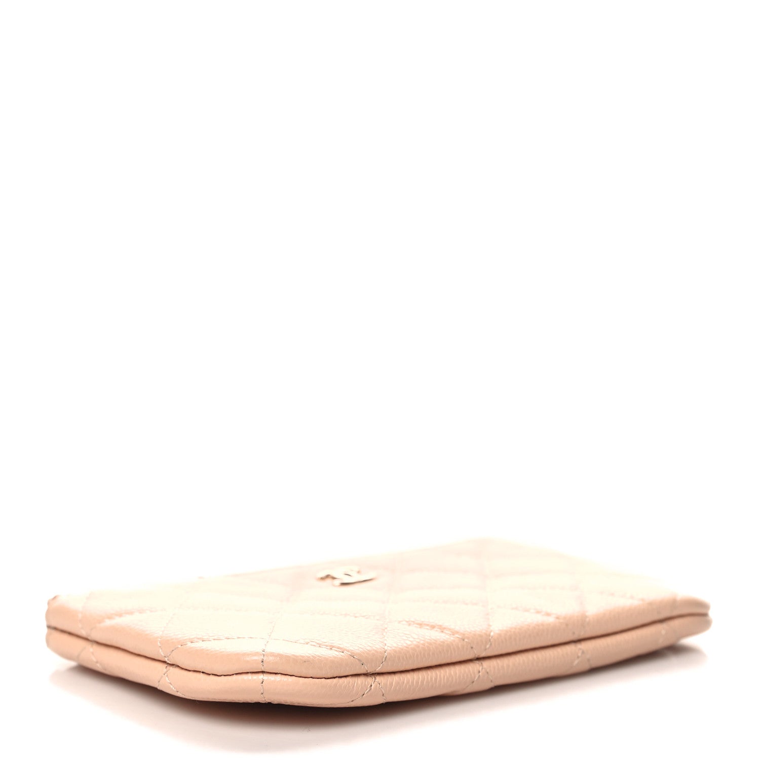 Chanel Caviar Quilted Small Cosmetic Case Light Beige 4 of 10