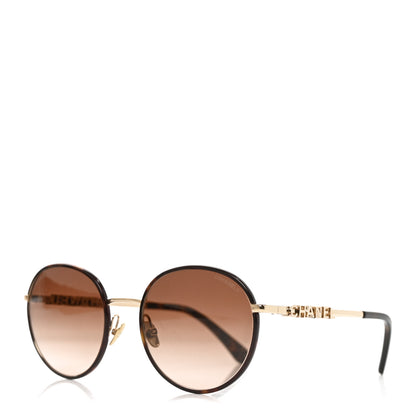 Chanel Chain Pantos Sunglasses 4242 Gold Brown 1 of 7