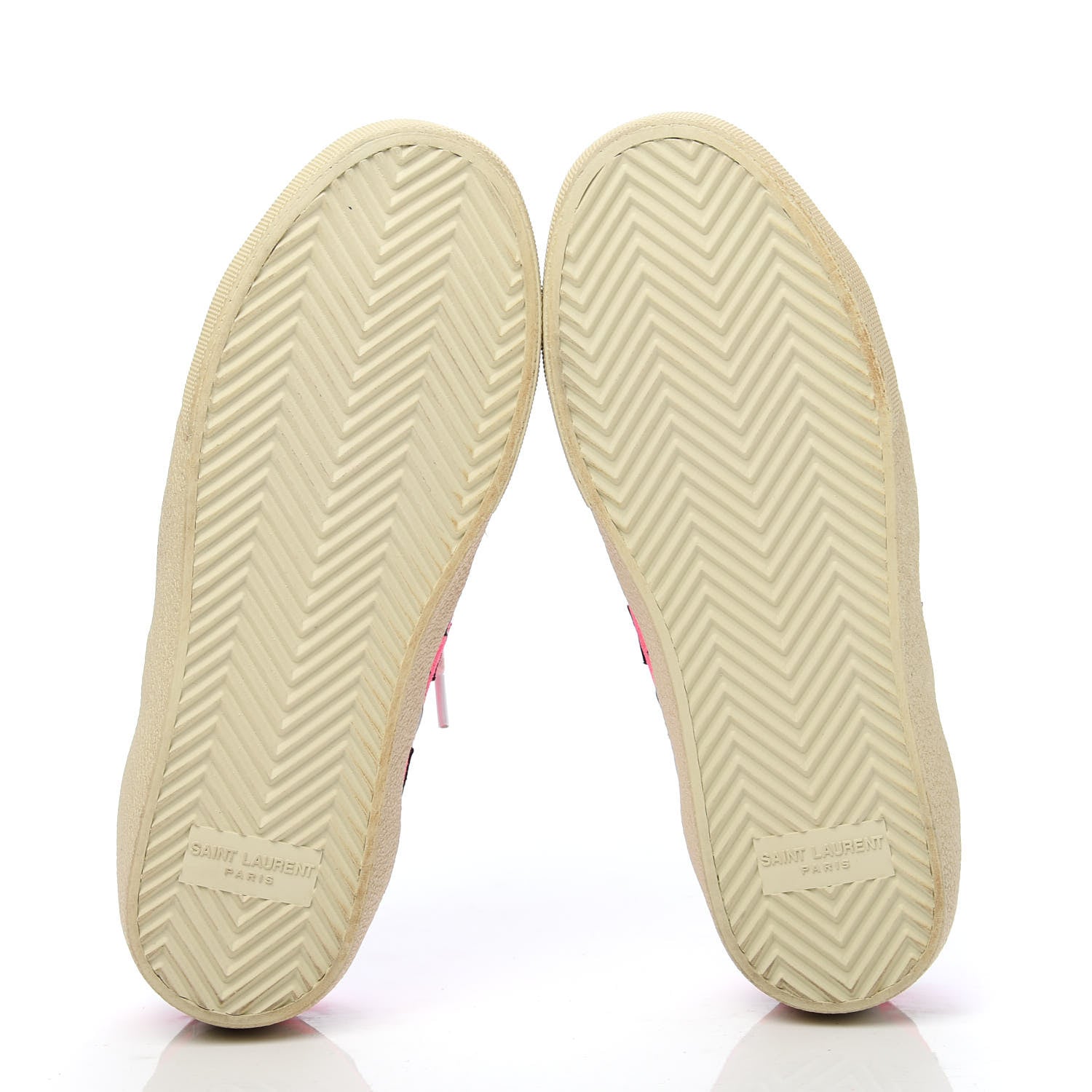 Saint Laurent Suede Star Court Sneakers 35 Pink Black 6 of 9
