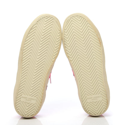 Saint Laurent Suede Star Court Sneakers 35 Pink Black 6 of 9