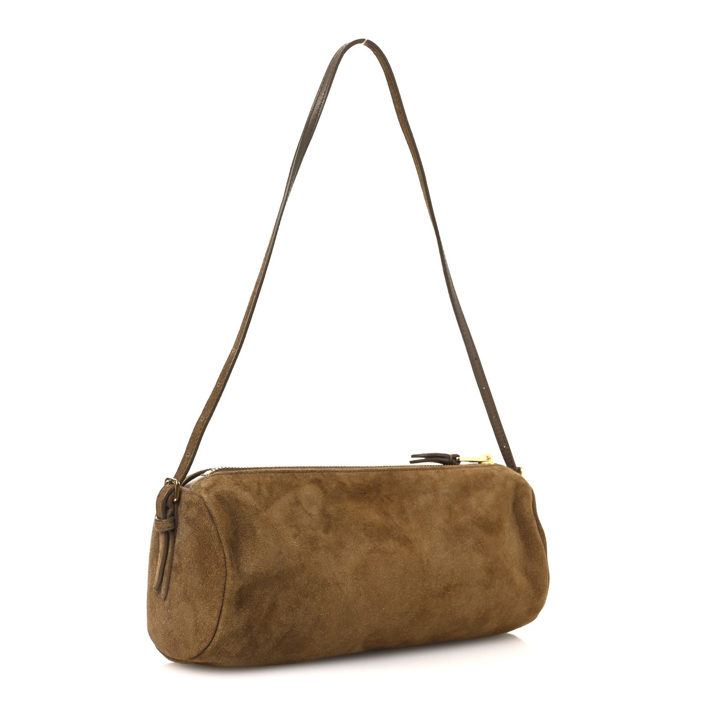 Suede Pouch Olive Green