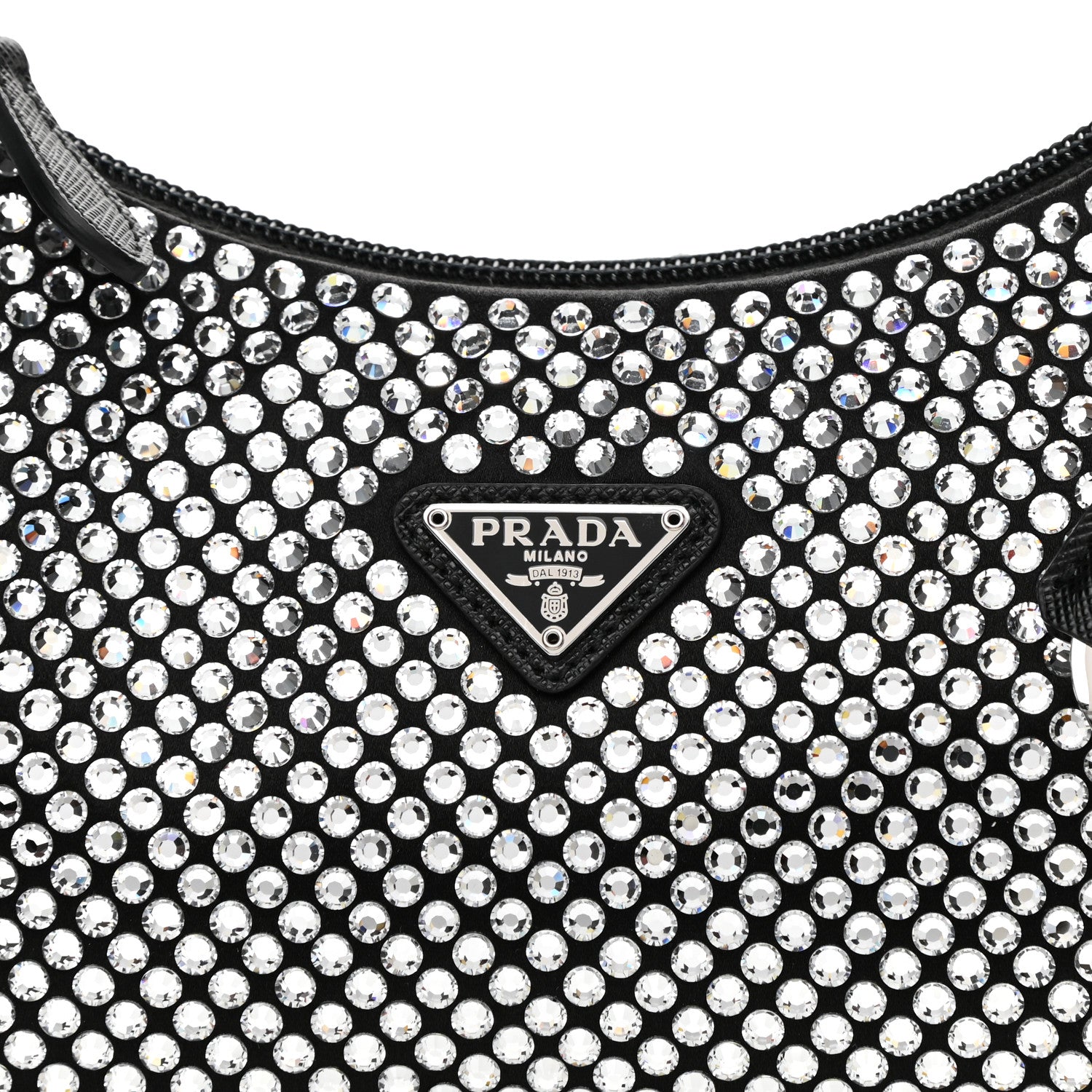 Prada Satin Crystal Mini Re-Edition 2000 Bag Cristal 8 of 11