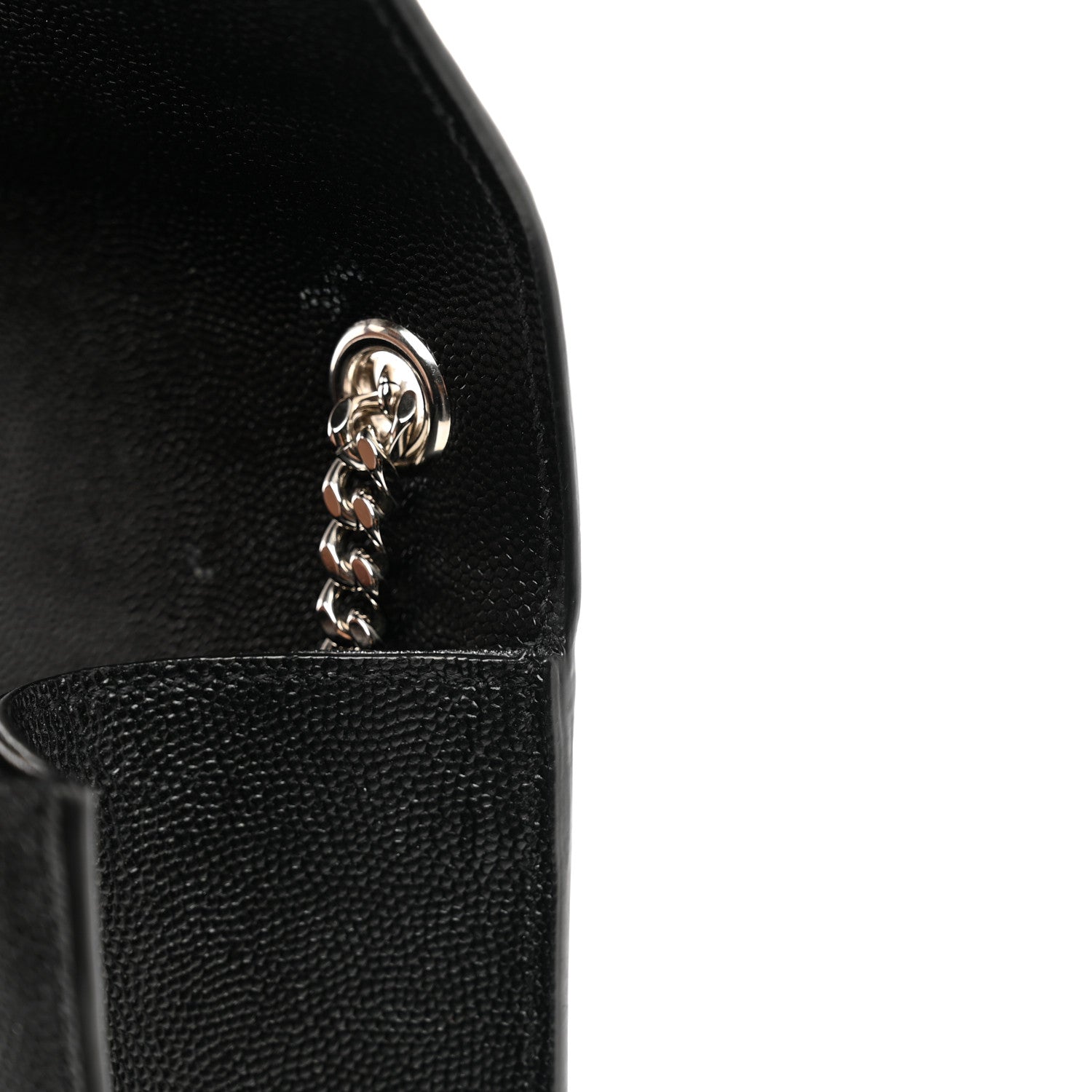Saint Laurent Grain De Poudre Medium Classic Monogram Kate Satchel Black 12 of 12
