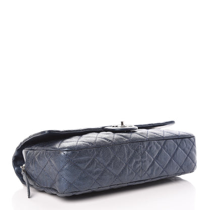 Chanel Iridescent Caviar Quilted Large Chic Flap Blue 4 of 10