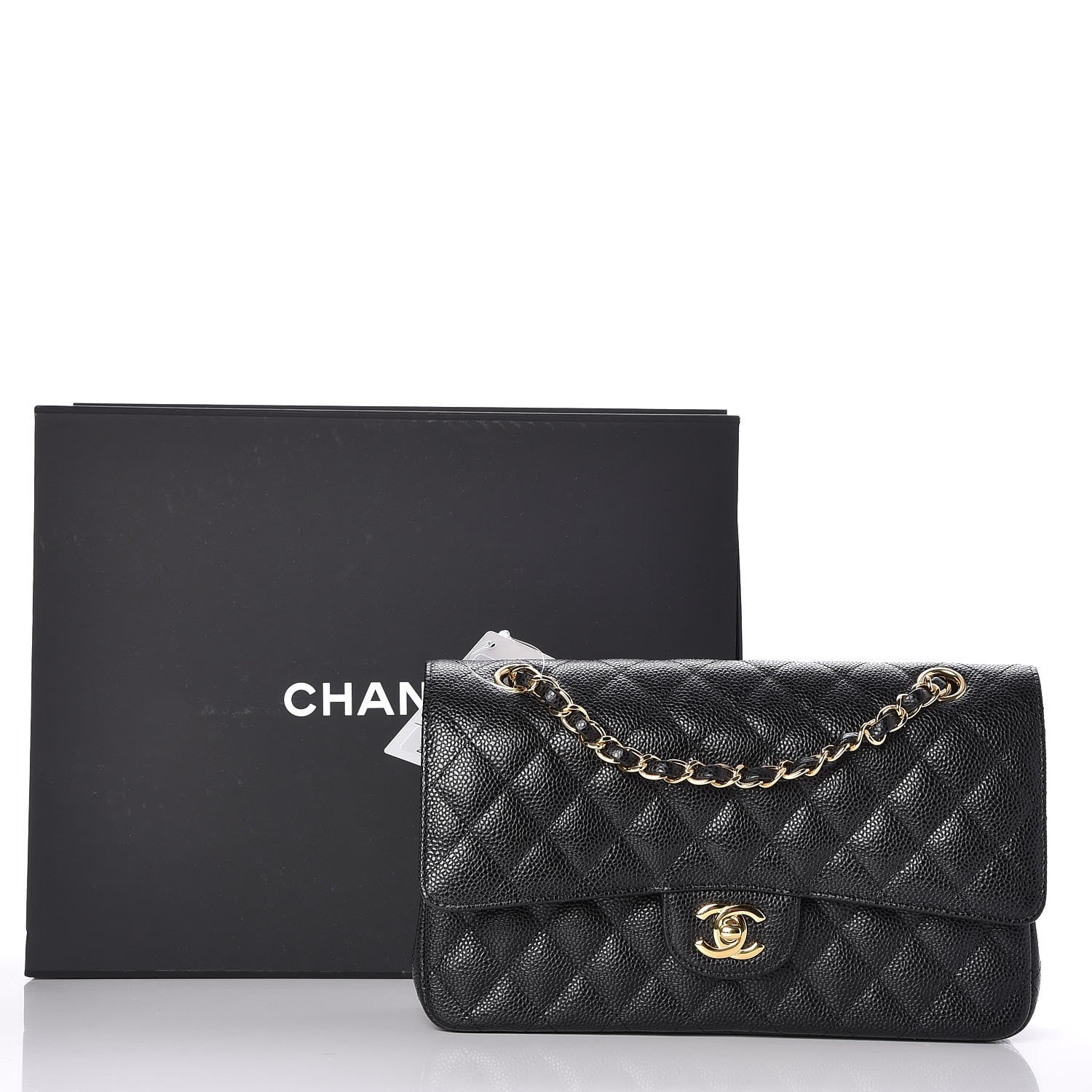 Chanel Caviar Quilted Medium Double Flap Black 9 of 9