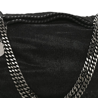 Stella McCartney Shaggy Deer Small Falabella Fold Over Tote Black 7 of 8