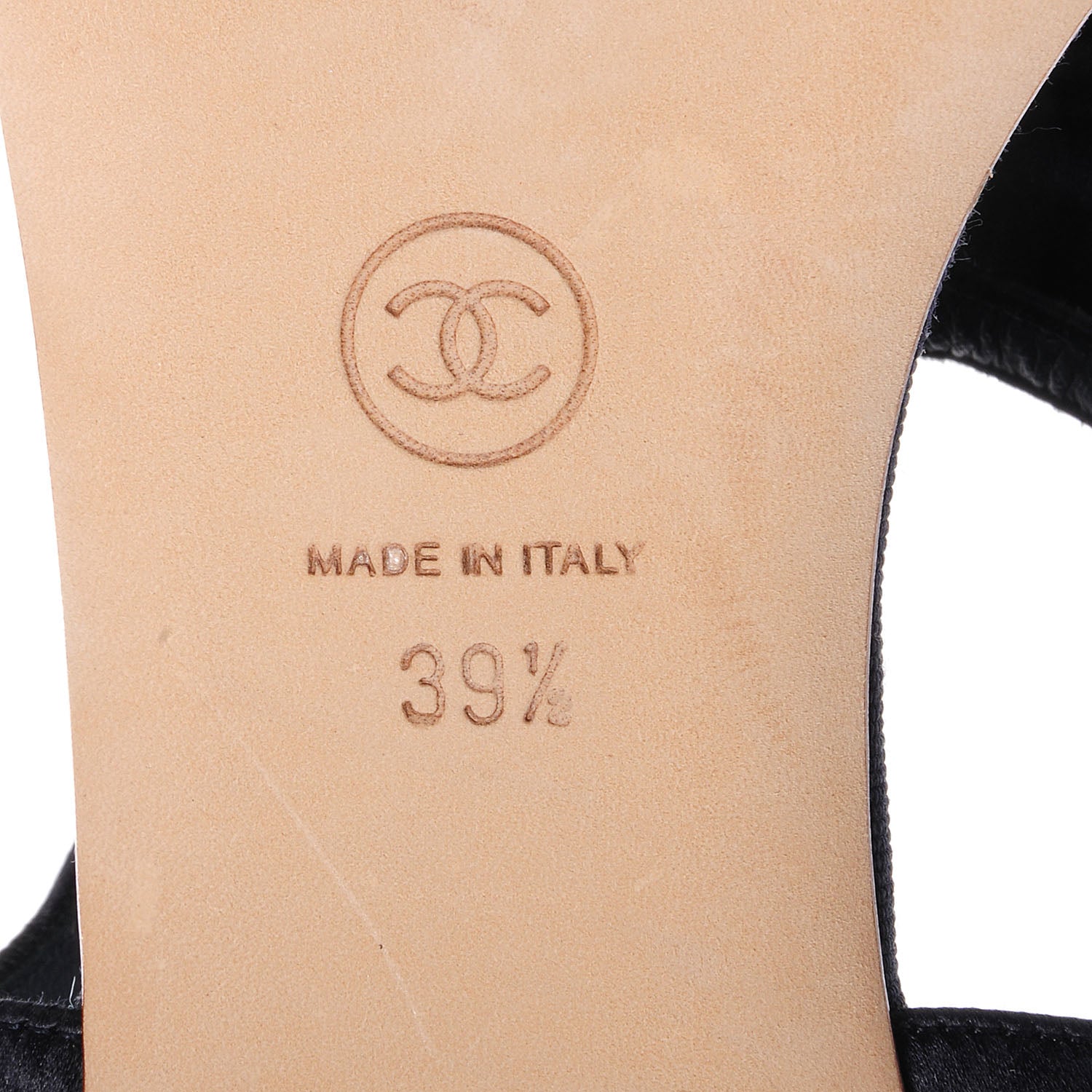 Chanel Satin Bow Thong Sandals 39.5 Navy 6 of 7