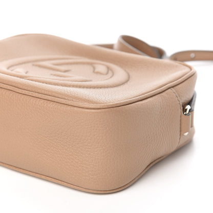 Gucci Pebbled Calfskin Small Soho Disco Bag Rose Beige 9 of 10