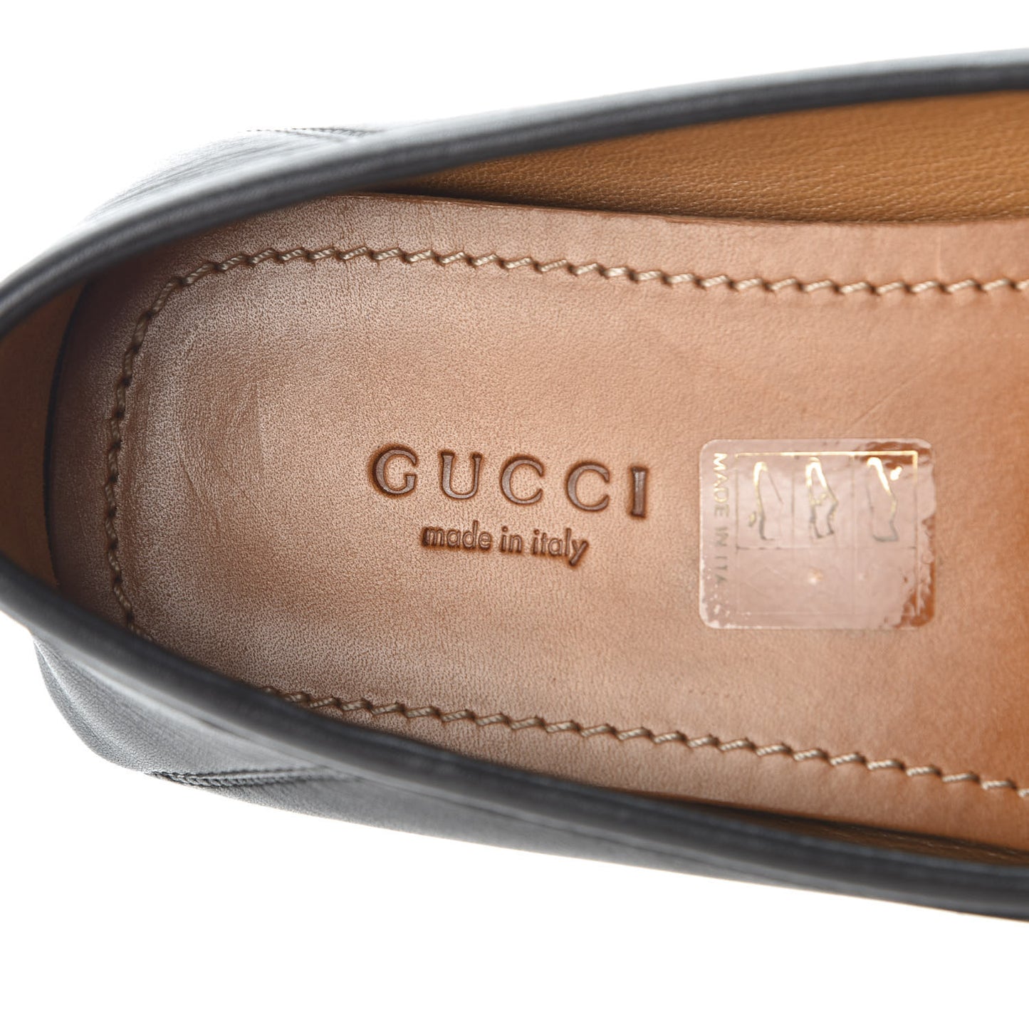 Calfskin Womens Noel Web Driver Loafers 38.5 Black