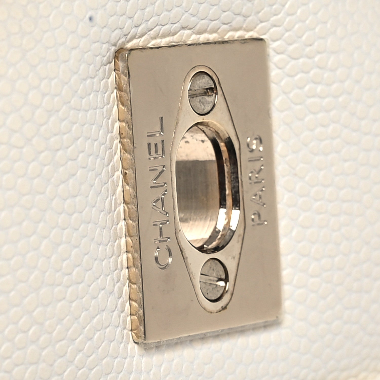 Chanel Caviar Quilted Jumbo Double Flap White 18 of 22