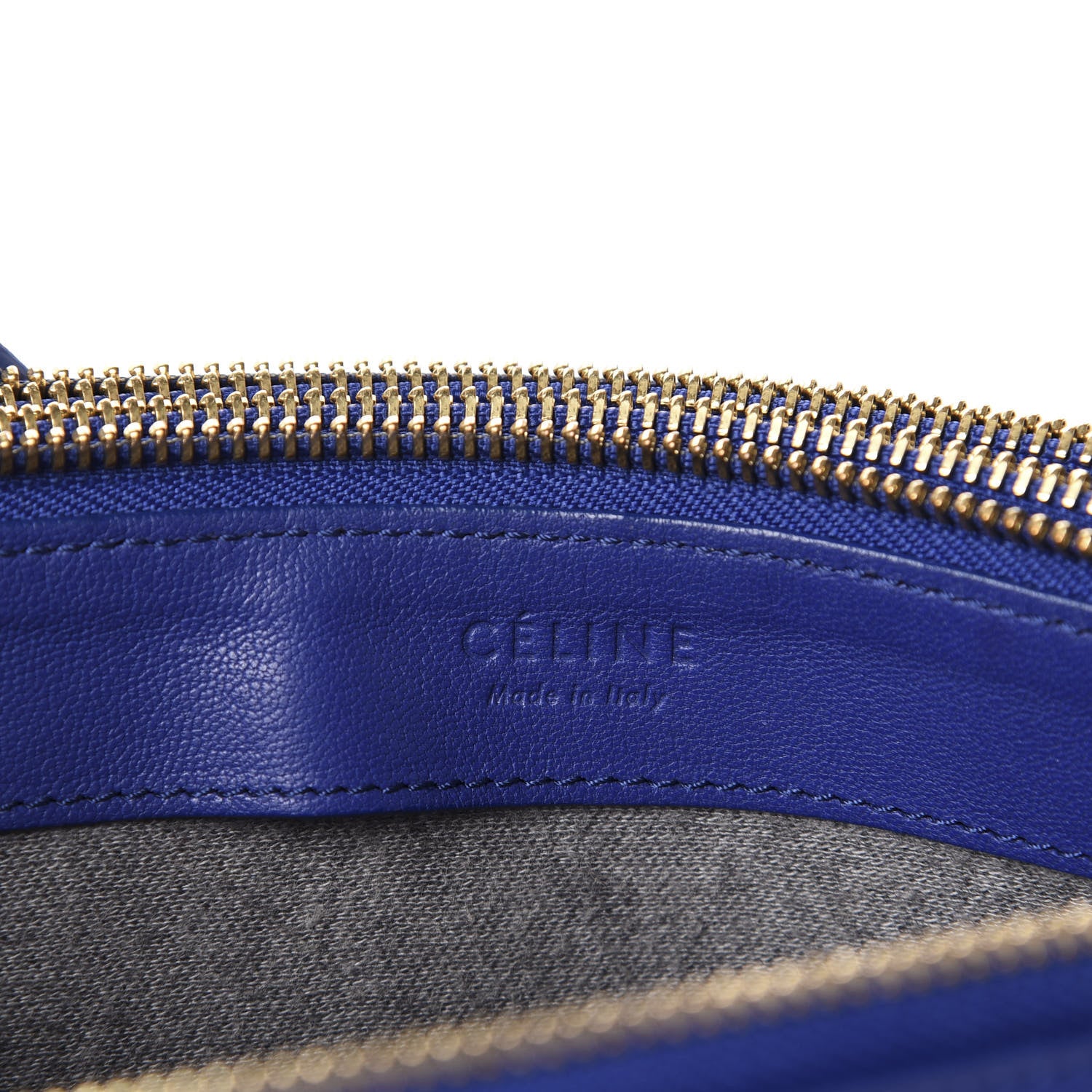 Celine Lambskin Large Trio Crossbody Bag Indigo 8 of 9