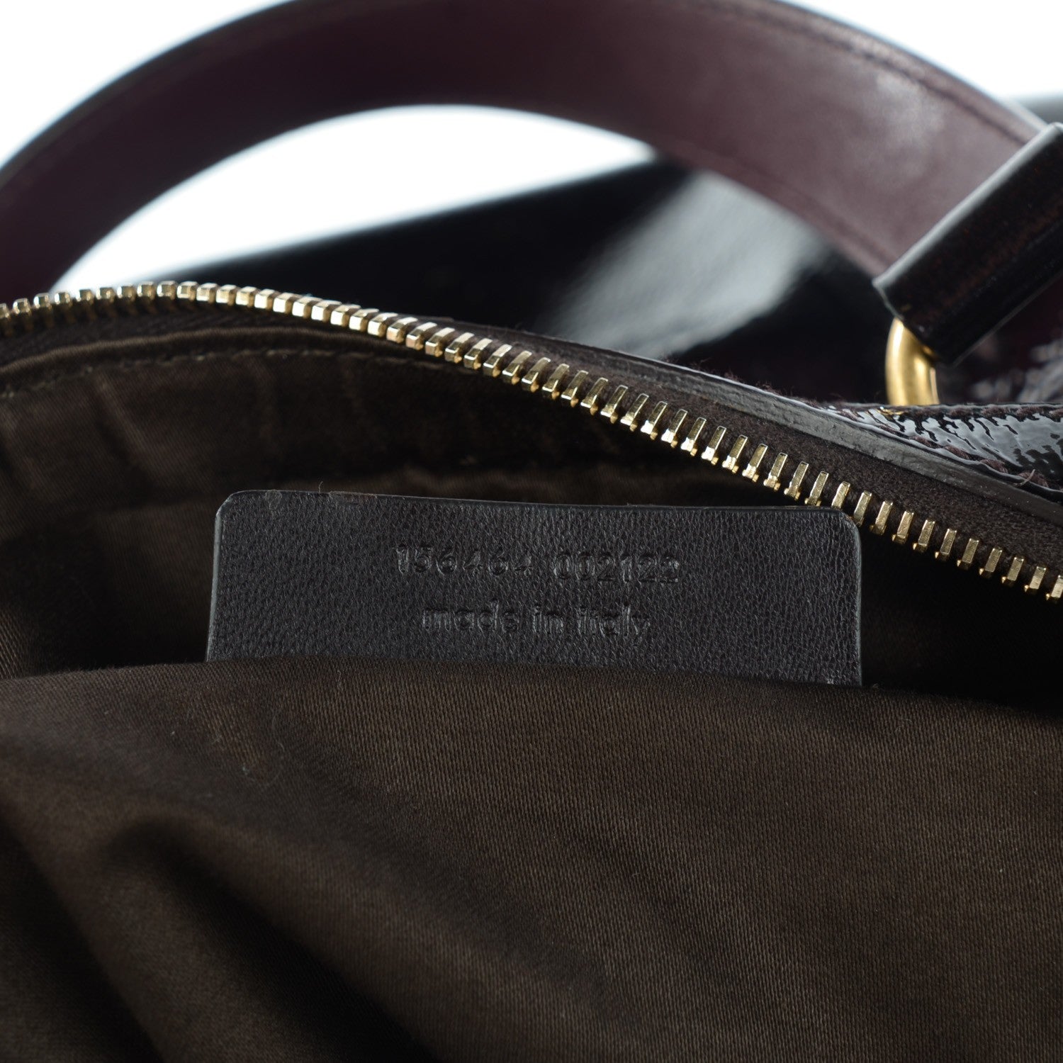Saint Laurent Patent Calfskin Large Muse Aubergine 7 of 7