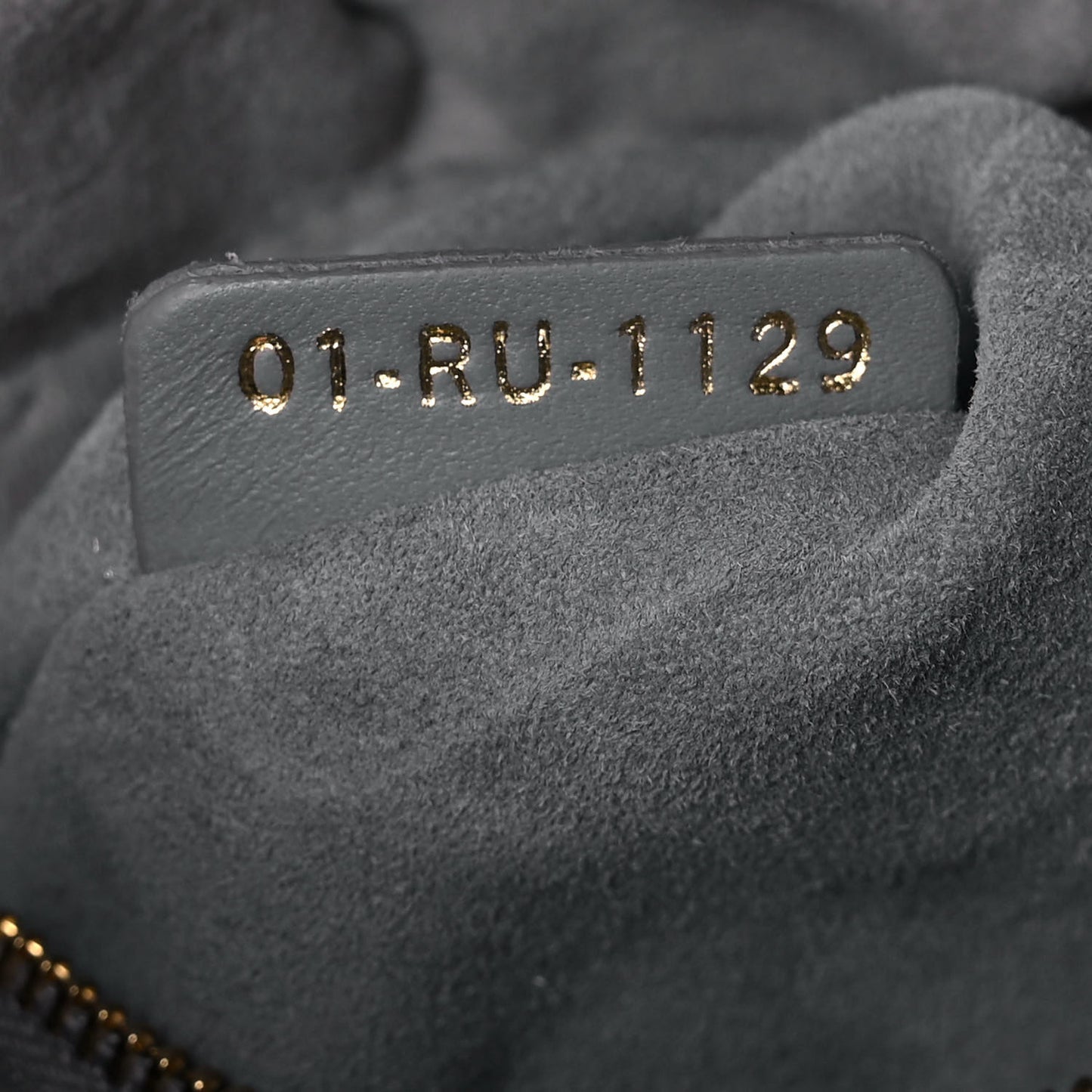 Velvet Mini Lady Dior Gray