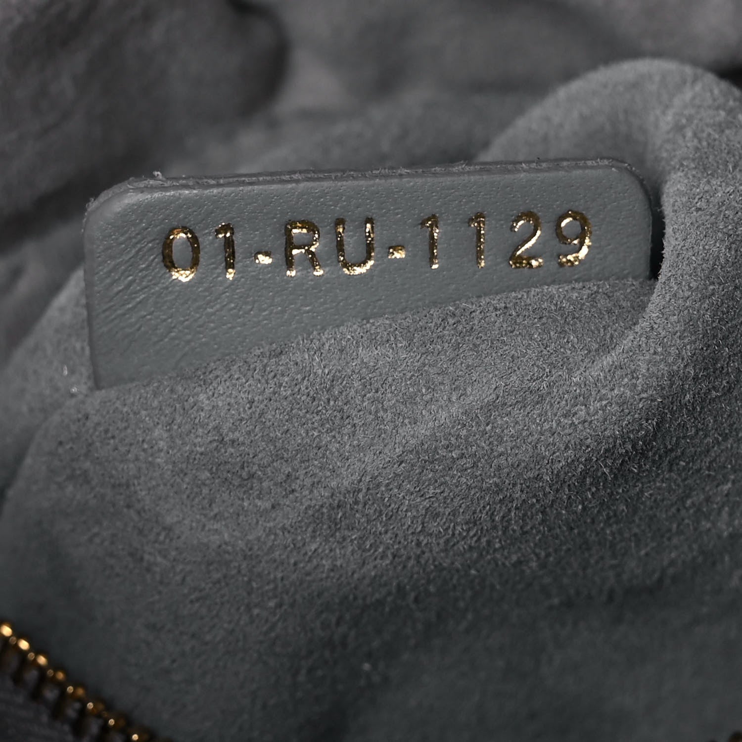 Christian Dior Velvet Mini Lady Dior Gray 7 of 12