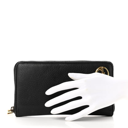 Gucci Calfskin 1973 Zip Around Wallet Black 2 of 8