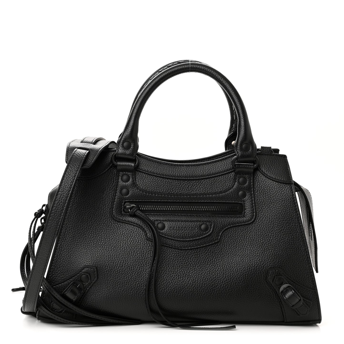 Grained Calfskin Neo Classic Black Hardware S City Black