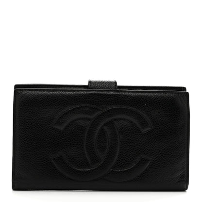 Chanel Caviar Timeless CC French Wallet Black 1 of 7