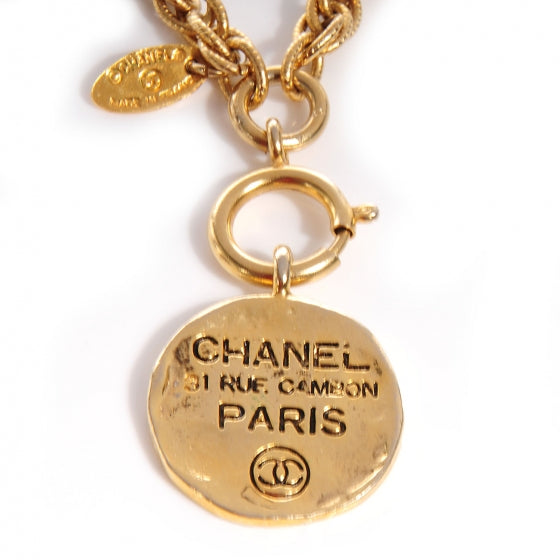 31 Rue Cambon Paris CC Necklace Gold