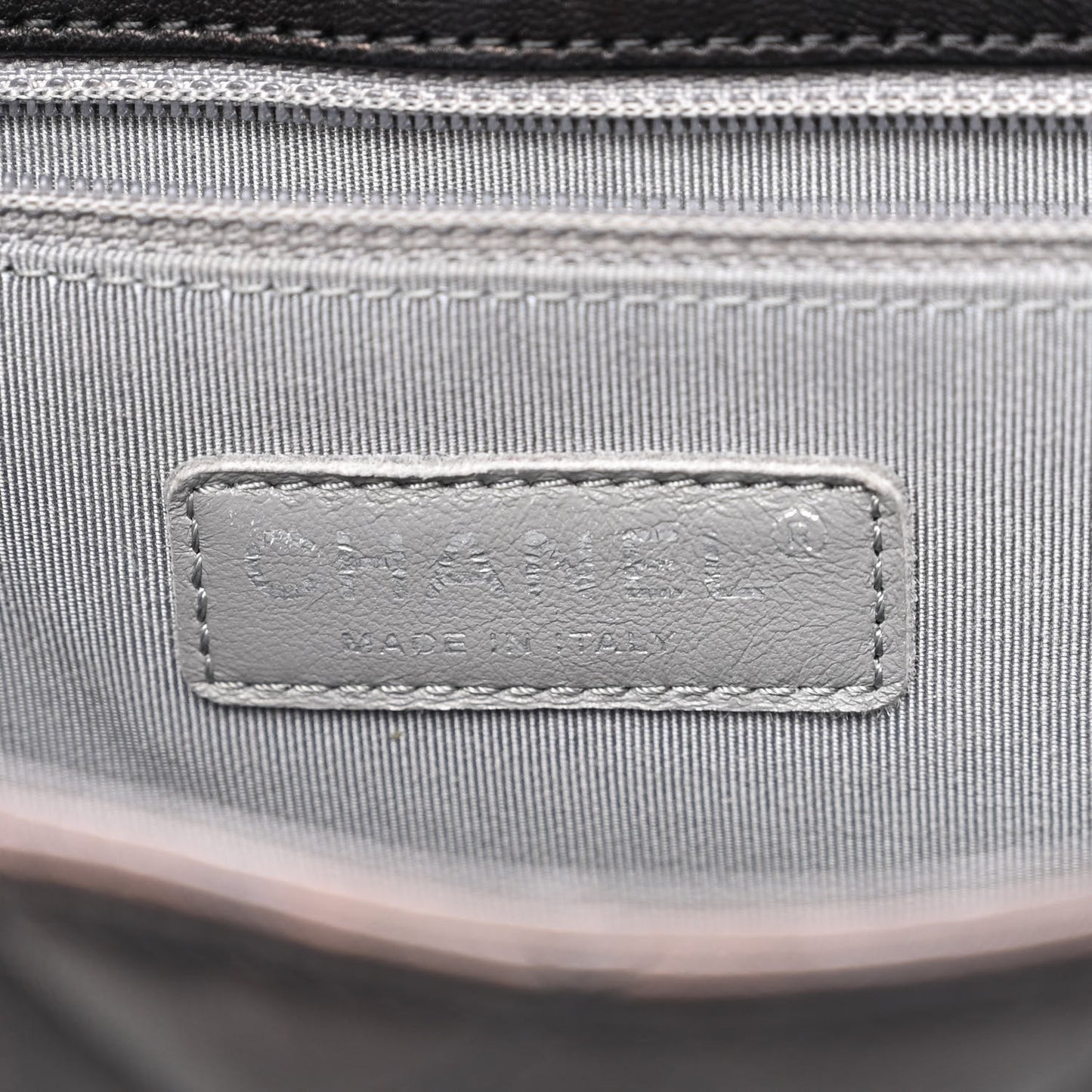 Washed Lambskin Quilted Maxi Chain Around Flap Black