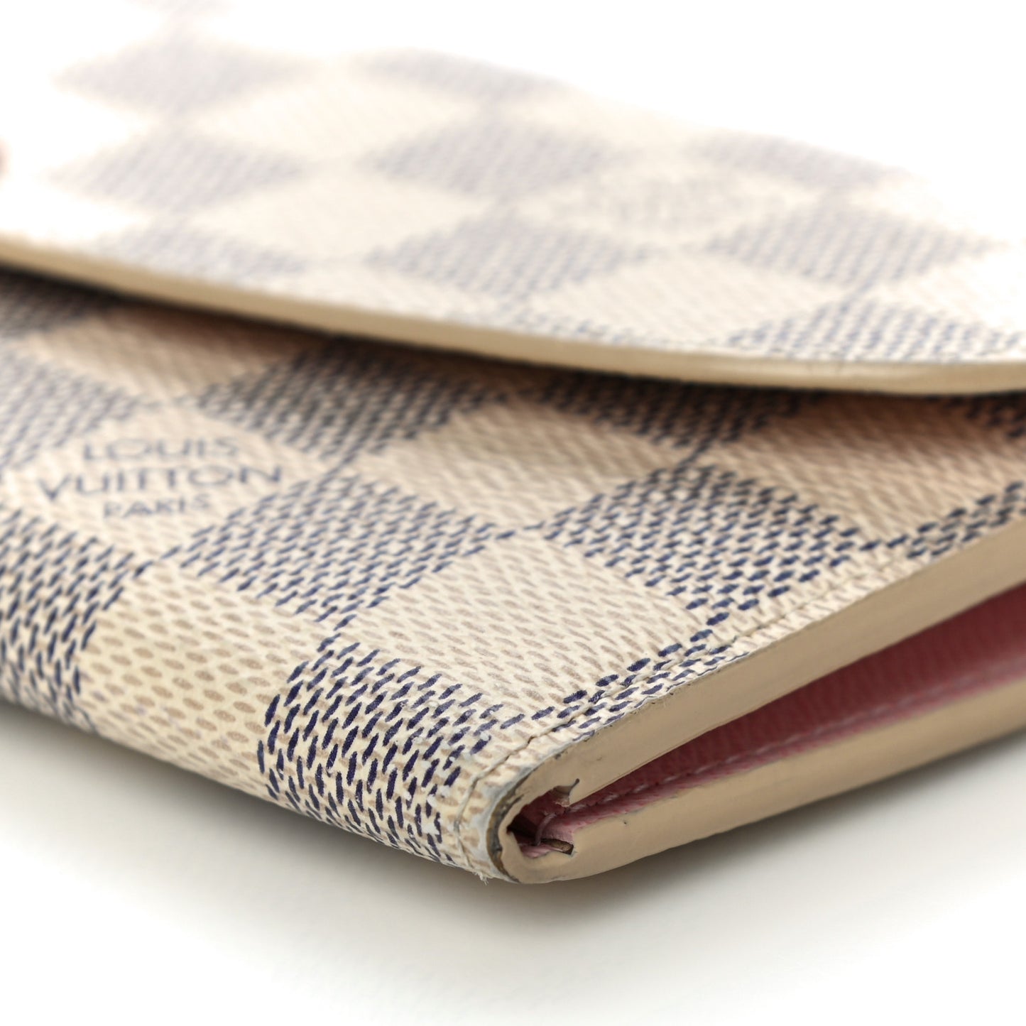 Damier Azur Emilie Wallet Rose Ballerine