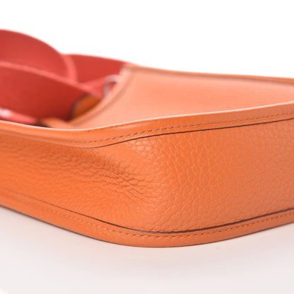Hermes Taurillon Clemence Amazone Evelyne TPM Orange Peony 5 of 14