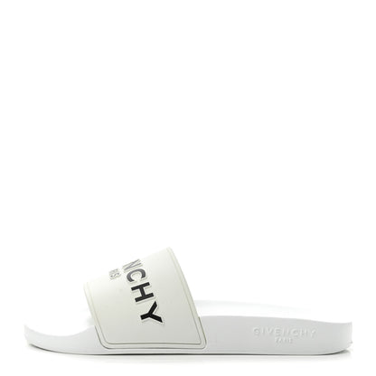 Givenchy Rubber Logo Pool Slide Sandals 9 White 1 of 14